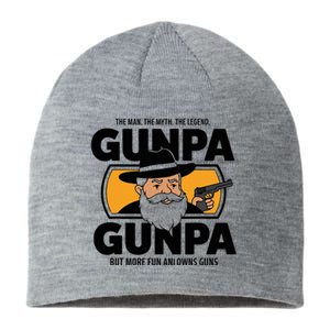 Gunpa Like A Normal Grandpa But More Fun And Owns Guns Sustainable Beanie