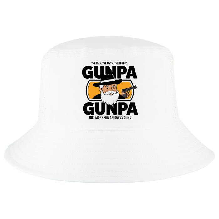 Gunpa Like A Normal Grandpa But More Fun And Owns Guns Cool Comfort Performance Bucket Hat