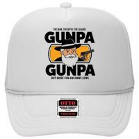 Gunpa Like A Normal Grandpa But More Fun And Owns Guns High Crown Mesh Back Trucker Hat