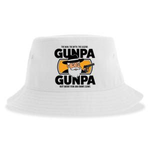 Gunpa Like A Normal Grandpa But More Fun And Owns Guns Sustainable Bucket Hat