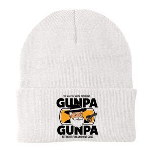 Gunpa Like A Normal Grandpa But More Fun And Owns Guns Knit Cap Winter Beanie