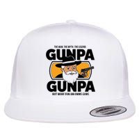 Gunpa Like A Normal Grandpa But More Fun And Owns Guns Flat Bill Trucker Hat