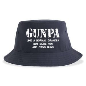 Gunpa Like A Normal Grandpa But More Fun And Owns Guns Sustainable Bucket Hat