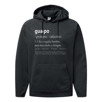 Guapo Like A Regular Hombre Pero Mas Men Women Gift Funny Performance Fleece Hoodie