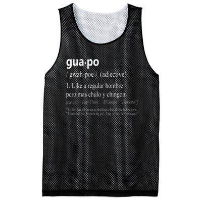 Guapo Like A Regular Hombre Pero Mas Men Women Gift Funny Mesh Reversible Basketball Jersey Tank