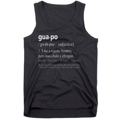 Guapo Like A Regular Hombre Pero Mas Men Women Gift Funny Tank Top