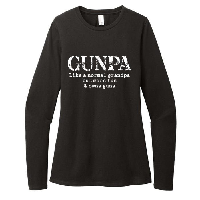 Gunpa Like A Normal Grandpa But More Fun And Owns Guns Womens CVC Long Sleeve Shirt