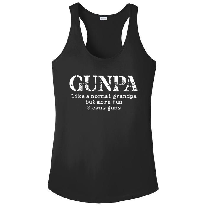 Gunpa Like A Normal Grandpa But More Fun And Owns Guns Ladies PosiCharge Competitor Racerback Tank