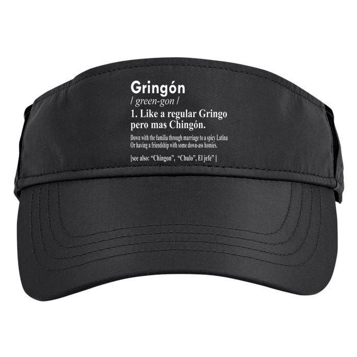 Gringon Like A Regular Gringo Pero Mas Chingon Adult Drive Performance Visor
