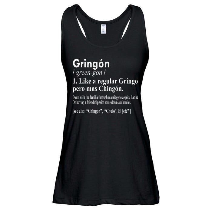 Gringon Like A Regular Gringo Pero Mas Chingon Ladies Essential Flowy Tank