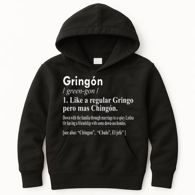 Gringon Like A Regular Gringo Pero Mas Chingon Kids Hoodie