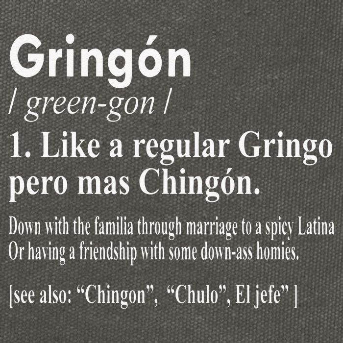 Gringon Like A Regular Gringo Pero Mas Chingon Cotton Canvas Backpack