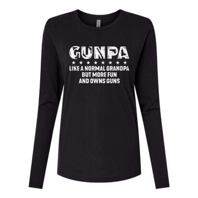 Gunpa Like A Normal Grandpa But More Fun And Owns Guns Gift Womens Cotton Relaxed Long Sleeve T-Shirt