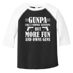 Gunpa Like A Normal Grandpa But More Fun And Owns Guns Funny Toddler Fine Jersey T-Shirt