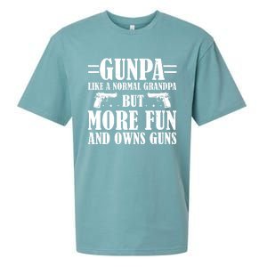 Gunpa Like A Normal Grandpa But More Fun And Owns Guns Funny Sueded Cloud Jersey T-Shirt