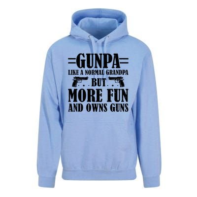 Gunpa Like A Normal Grandpa But More Fun And Owns Guns Funny Unisex Surf Hoodie