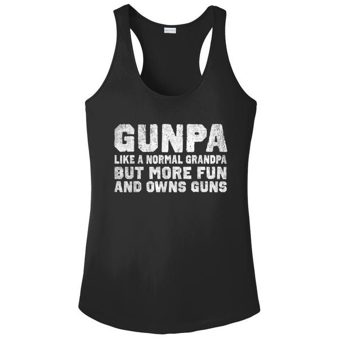 Gunpa Like A Normal Grandpa But More Fun And Owns Guns Ladies PosiCharge Competitor Racerback Tank