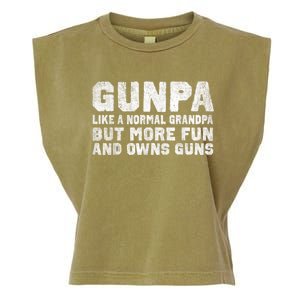 Gunpa Like A Normal Grandpa But More Fun And Owns Guns Garment-Dyed Women's Muscle Tee