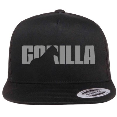 Gorilla Lover Apparel Animal Great Ape Gorilla Flat Bill Trucker Hat