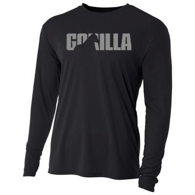 Gorilla Lover Apparel Animal Great Ape Gorilla Cooling Performance Long Sleeve Crew