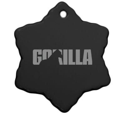 Gorilla Lover Apparel Animal Great Ape Gorilla Ceramic Star Ornament