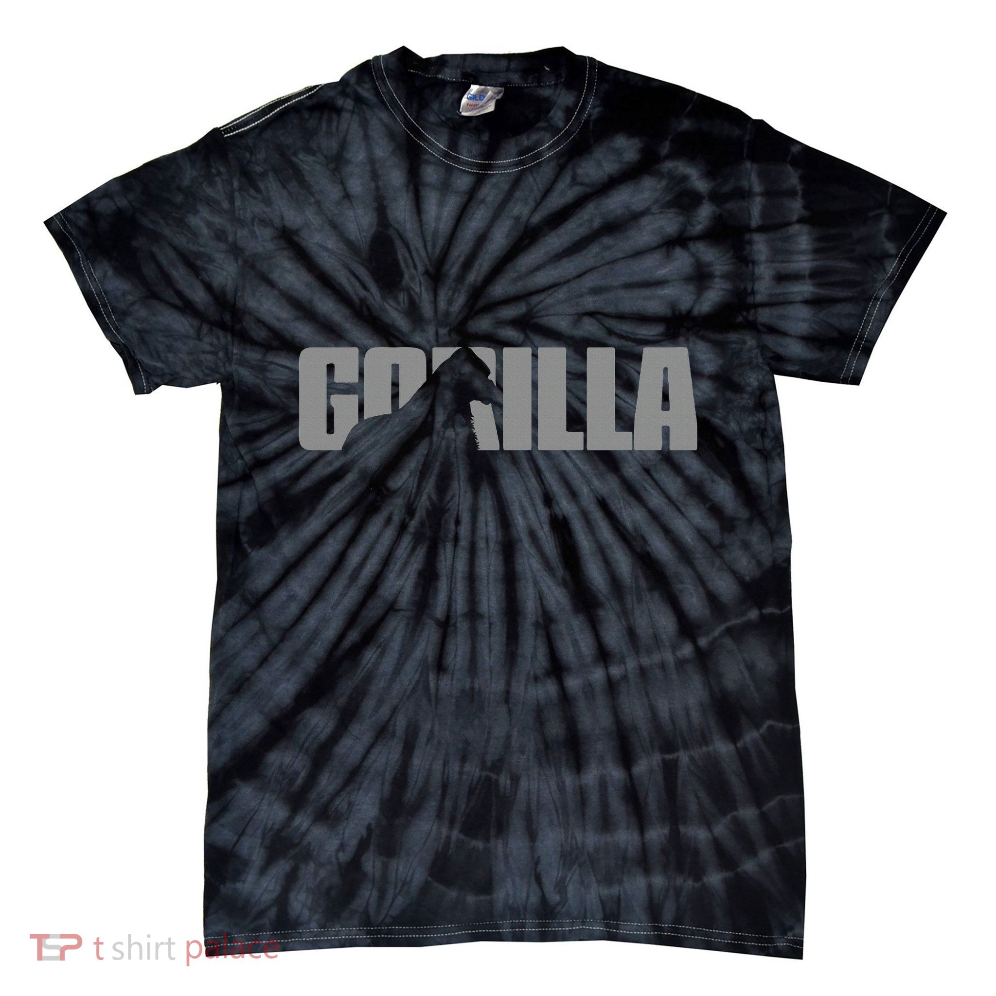 Gorilla Lover Apparel Animal Great Ape Gorilla Tie-Dye T-Shirt
