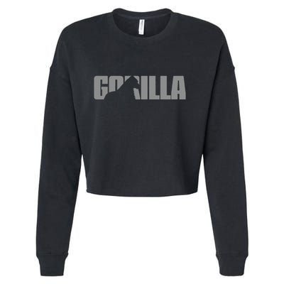 Gorilla Lover Apparel Animal Great Ape Gorilla Cropped Pullover Crew