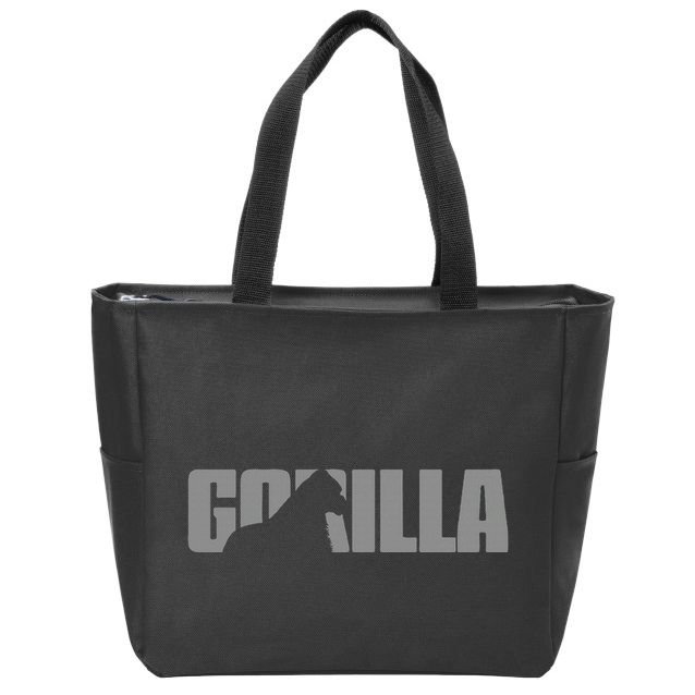 Gorilla Lover Apparel Animal Great Ape Gorilla Zip Tote Bag