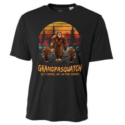 Grandpasquatch Like A Grandpa Just Way More Squatchy Retro Cooling Performance Crew T-Shirt