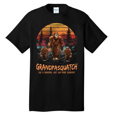 Grandpasquatch Like A Grandpa Just Way More Squatchy Retro Tall T-Shirt