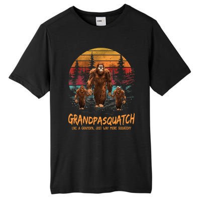 Grandpasquatch Like A Grandpa Just Way More Squatchy Retro Tall Fusion ChromaSoft Performance T-Shirt