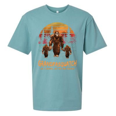 Grandpasquatch Like A Grandpa Just Way More Squatchy Retro Sueded Cloud Jersey T-Shirt