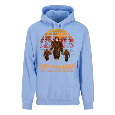 Grandpasquatch Like A Grandpa Just Way More Squatchy Retro Unisex Surf Hoodie