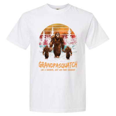 Grandpasquatch Like A Grandpa Just Way More Squatchy Retro Garment-Dyed Heavyweight T-Shirt