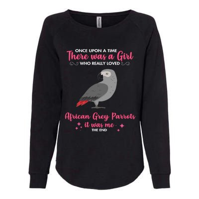 Girl Loves African Grey Parrot Dog Gift Mom Great Gift Womens California Wash Sweatshirt