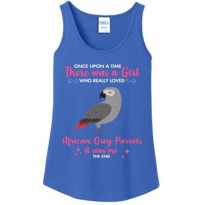 Girl Loves African Grey Parrot Dog Gift Mom Great Gift Ladies Essential Tank