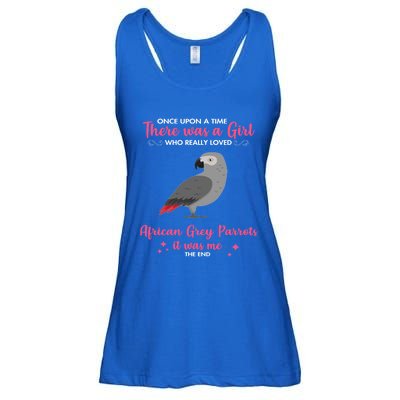 Girl Loves African Grey Parrot Dog Gift Mom Great Gift Ladies Essential Flowy Tank