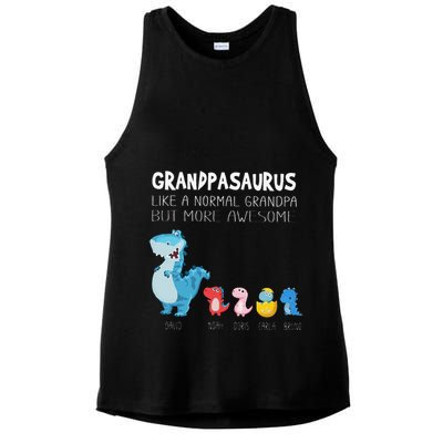 Grandpasaurus Like A Normal Grandpa But More Awesome Ladies PosiCharge Tri-Blend Wicking Tank