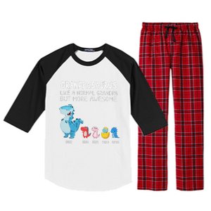 Grandpasaurus Like A Normal Grandpa But More Awesome Raglan Sleeve Pajama Set