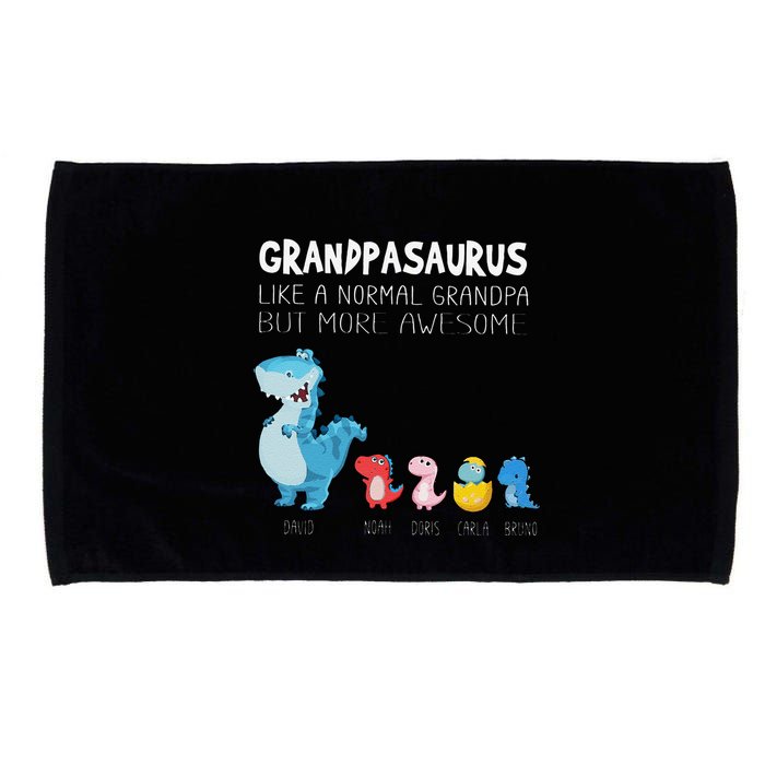 Grandpasaurus Like A Normal Grandpa But More Awesome Microfiber Hand Towel
