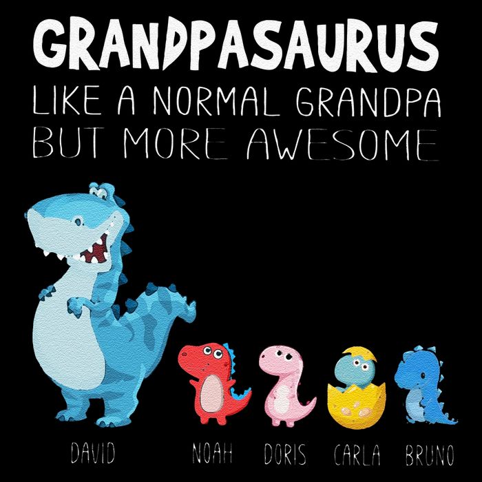 Grandpasaurus Like A Normal Grandpa But More Awesome Wool Snapback Cap