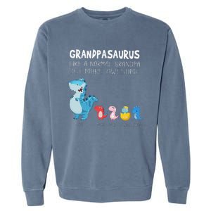 Grandpasaurus Like A Normal Grandpa But More Awesome Garment-Dyed Sweatshirt