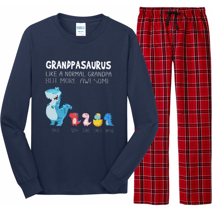 Grandpasaurus Like A Normal Grandpa But More Awesome Long Sleeve Pajama Set