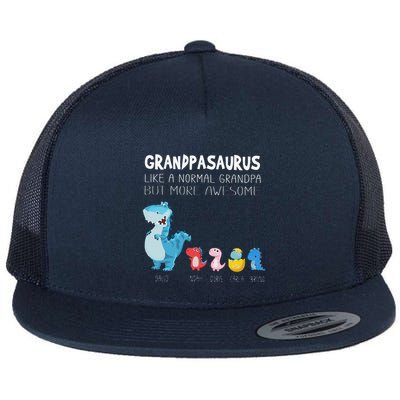 Grandpasaurus Like A Normal Grandpa But More Awesome Flatbill Hat