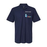 Grandpasaurus Like A Normal Grandpa But More Awesome Softstyle Adult Sport Polo