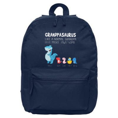 Grandpasaurus Like A Normal Grandpa But More Awesome 16 in Basic Backpack