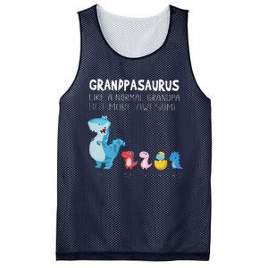 Grandpasaurus Like A Normal Grandpa But More Awesome Mesh Reversible Basketball Jersey Tank