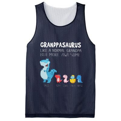 Grandpasaurus Like A Normal Grandpa But More Awesome Mesh Reversible Basketball Jersey Tank