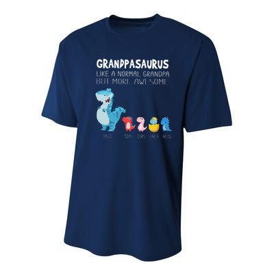 Grandpasaurus Like A Normal Grandpa But More Awesome Youth Performance Sprint T-Shirt