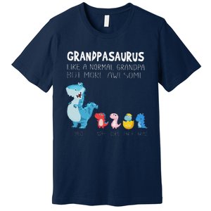 Grandpasaurus Like A Normal Grandpa But More Awesome Premium T-Shirt